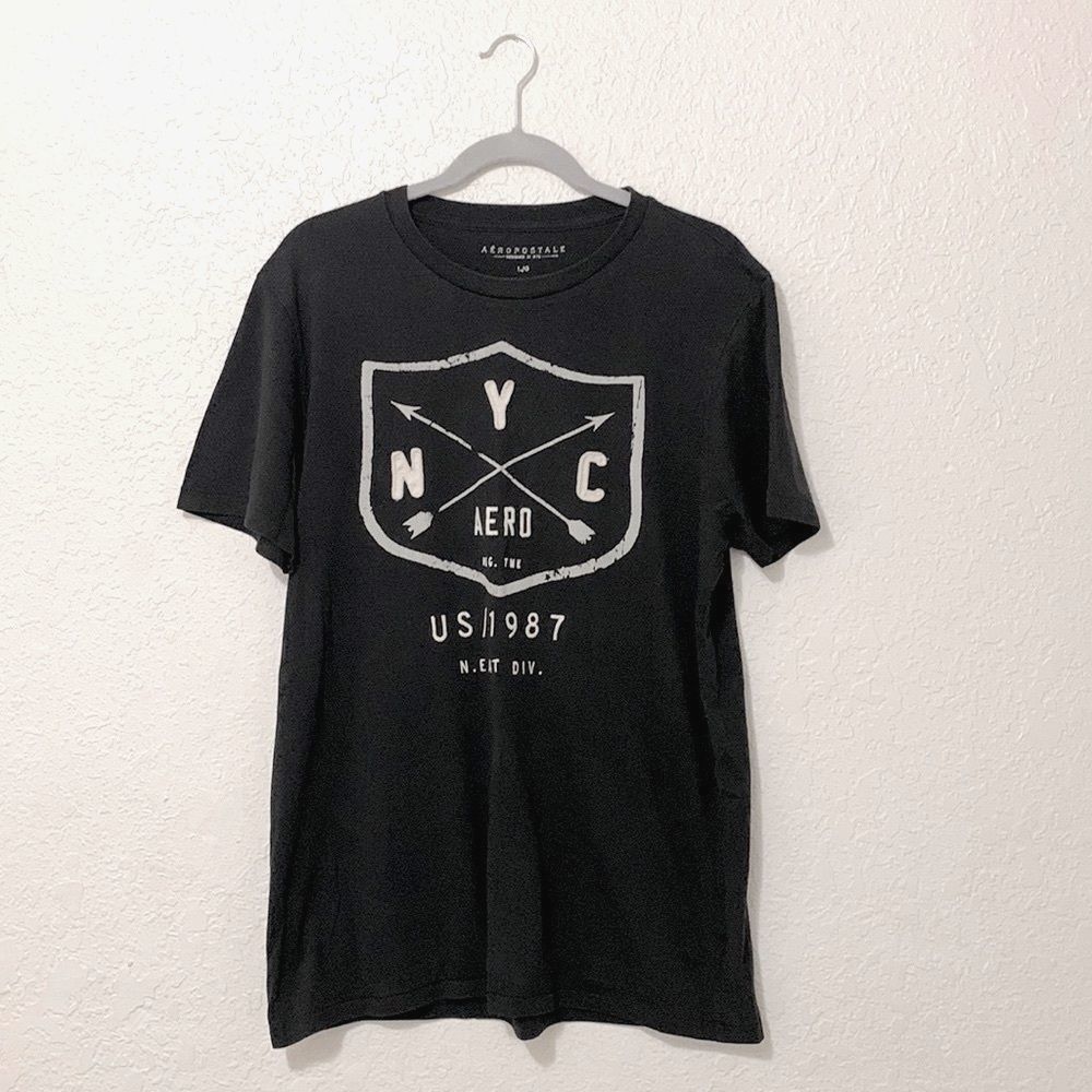 Aero Black teeshirt size Large